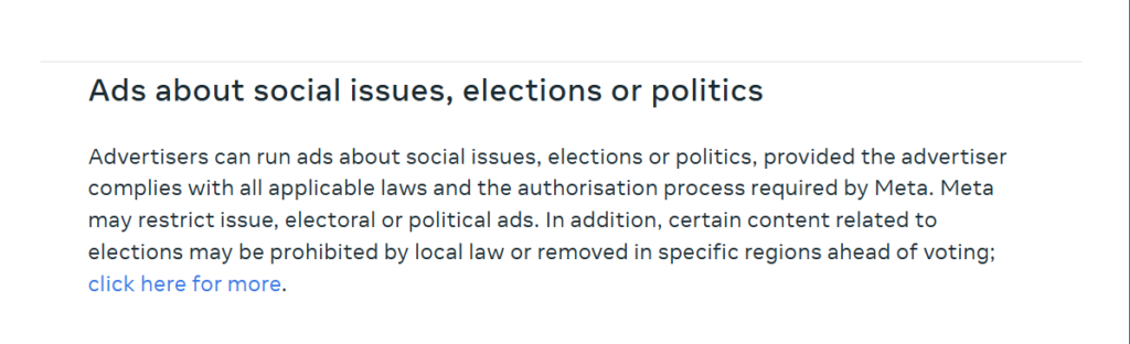 Meta Political Ad Ban: Extending Restrictions Following U.S. Election