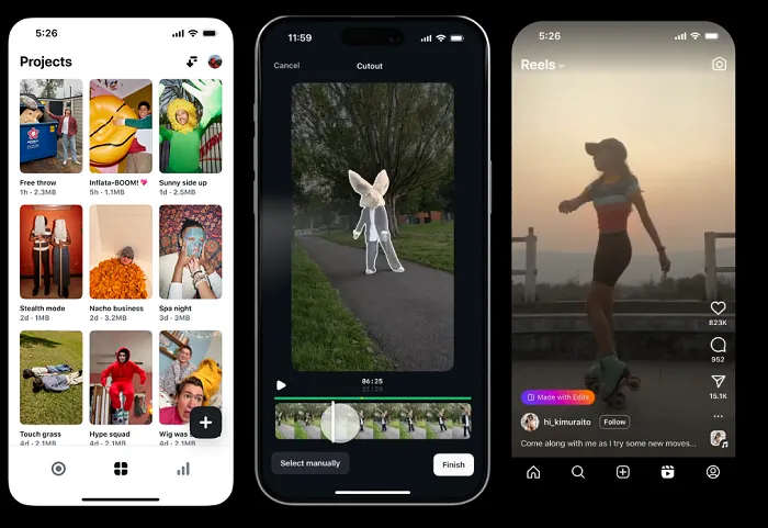 Instagram launches video editing app Edits